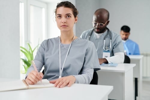 Nurse at Table