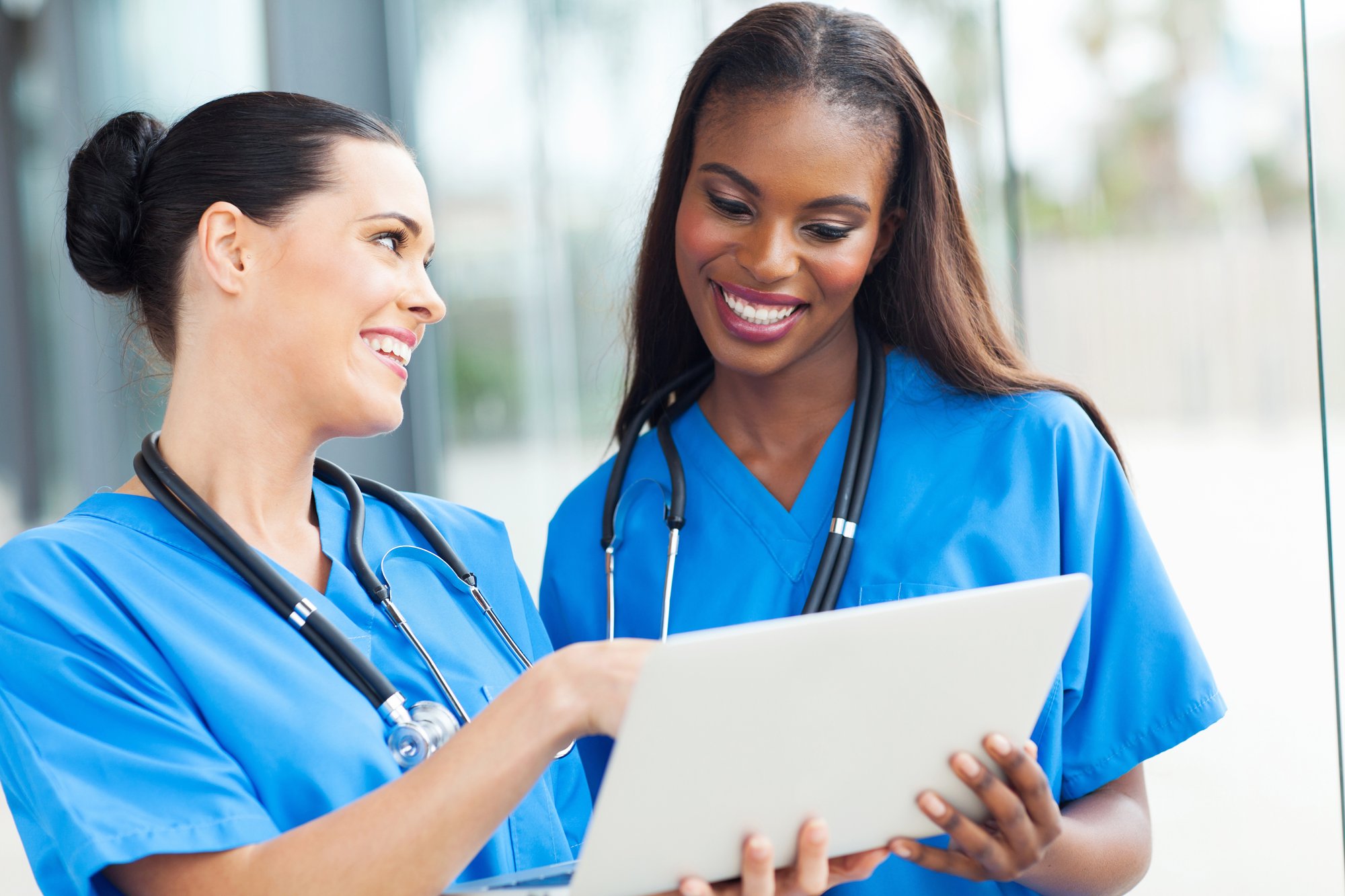 NursesLookingatLaptop