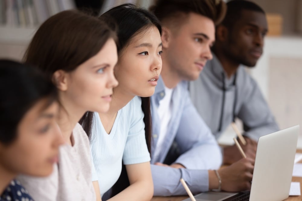 Students listening