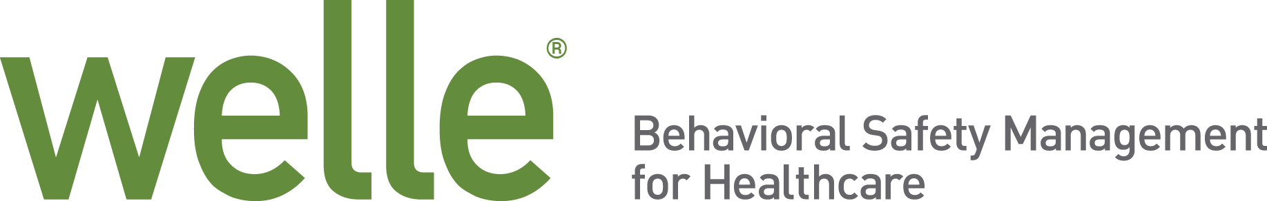 Welle logo in green with tagline