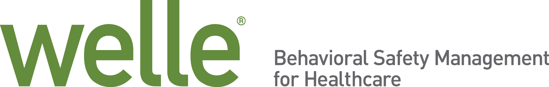 Welle logo in green with tagline